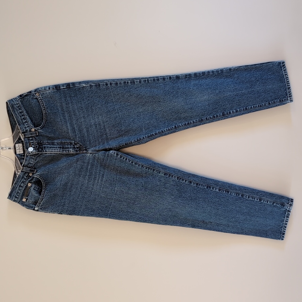 Calvin Klein Size 8 100% Cotton Double Stone Washed Denim Jeans 30" x 32"  L.N.